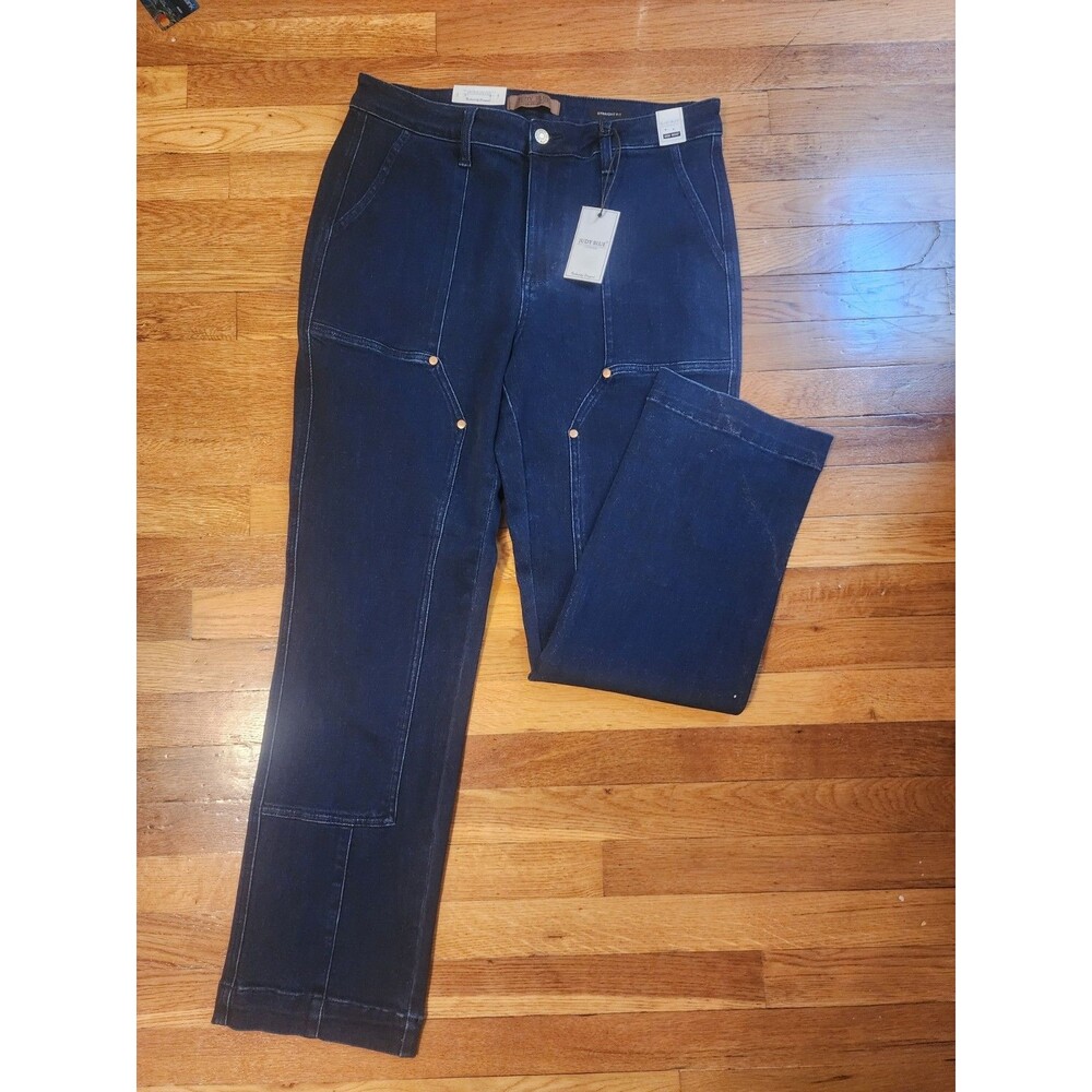 Judy Blue Jb88918 Vintage Horizon High Rise Utility Straight Leg Jeans 15/32 NWT
